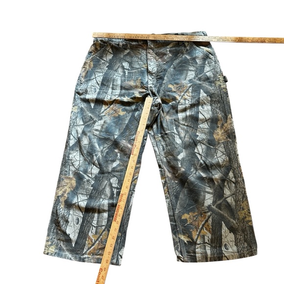 Vintage Carhartt Men's Real Tree Camo Dungaree Carpenter Jeans Size 42x32 - Picture 4 of 8